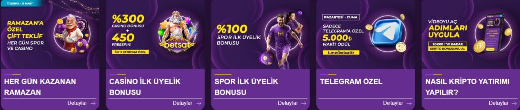 betsat üyelik bonusu